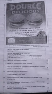 Study the following advertisement:[Advertisement Image: Wimpy... | Filo