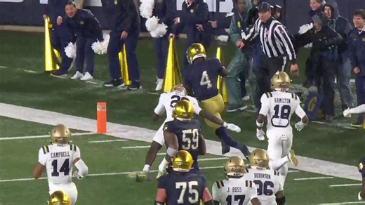 Love somehow stays up on incredible touchdown run