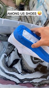AMONG US shoes 😊 #reels #amongus #diy #custom #design #shoes | MARKO