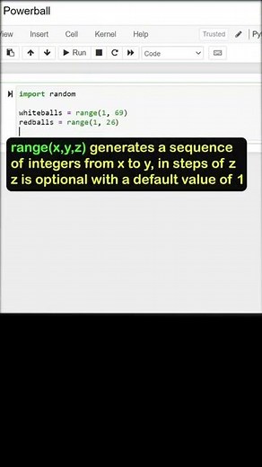 Powerball ticket generator in python