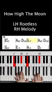 #HowHighTheMoon #LightUpKeys #Piano #JazzPiano #JazzStandards #LearnJazzPiano #PlayAlong #Shorts