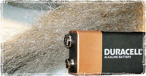 The Steel Wool & 9 Volt Battery Firestarter