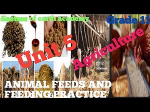 Grade 11 Agriculture unit 5 part 1, 5.1 Feed resource in Ethiopia