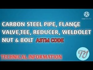 Carbon steel piping materials, Fitting nut &bolt,valve material code as per ASTM . What is ASTM CODE