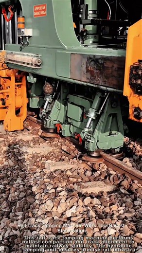 Rail Track Tamping Machine Work Tool Ballast Stabilization #worktool