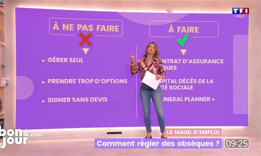 Le Maud d'emploi : Comment régler des obsèques ? - Bonjour ! La Matinale TF1 | TF1+ Belgique 🇧🇪