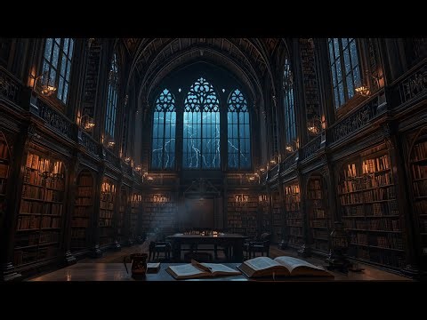Magical Dark Academia Library 🕯️ Fantasy Study Music | Focus Music Lab