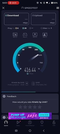 kinetic by Windstream home Internet speed test
