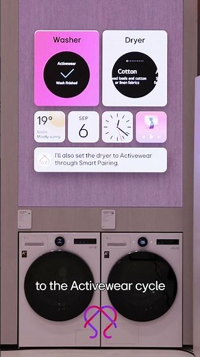 LG at IFA 2024 : Smart laundry for exercise routine! I LG
