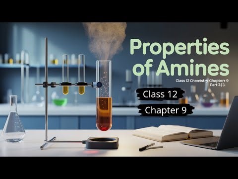 Physical properties of Amines 🔥🔥Explained | Class 12 Chemistry Chapter 9 (Part 3)
