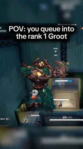 POV: you queue into the RANK 1 GROOT #marvelrivals