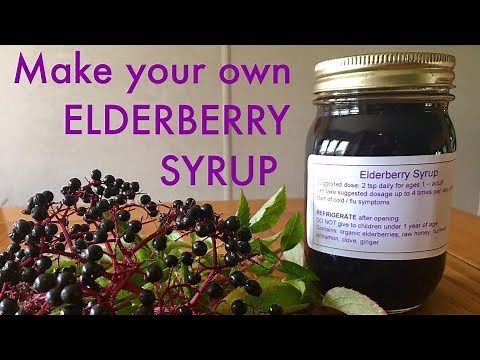 ELDERBERRY SYRUP - STEP by STEP Instructions