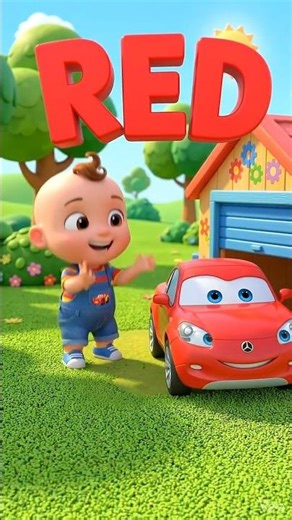 Learning Colours Names with Cars (Red Yellow Green Blue) | Fun Baby Video