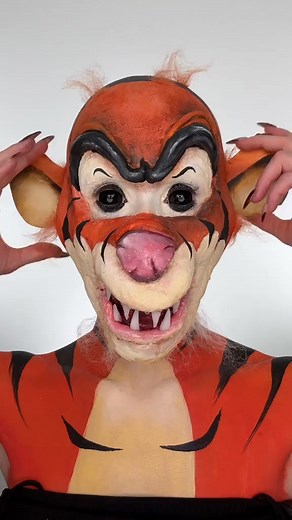TIGGER makeup removal! 😱 looks like cake! Im sorry! What look should i create next?! | Josephine Makeup