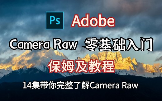 【ACR教程】Camera raw入门教学，从零到后期大师！！保姆级教程！（已完结）