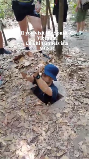 Step into history at the Cu Chi Tunnels! 🕸️ Located just outside Ho Chi Minh City, this massive underground network stretches over 250km and served as a hidden city for the Viet Cong during the war. From secret trapdoors to underground hospitals and kitchens, it’s a mind-blowing testament to resilience and engineering. Walking (or crawling!) through these narrow passages gives you a whole new perspective on the past. 🔦✨ A must-visit if you’re exploring Southern Vietnam! 🌏👇 #CuChiTunnels #Vie