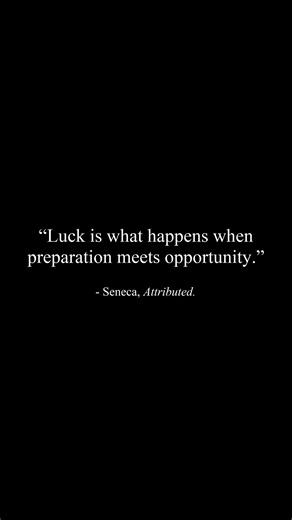 The True Definition of Luck #Mastery