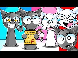 Funniest GRAY DAD vs WENDA MOM (Sprunki Animations)