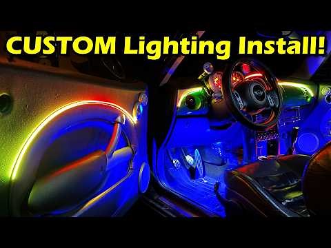 I Installed Custom Interior Lights… My Car Looks INSANE! – Ambient Light Kit Install Step by Step