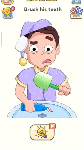 DOP 5 Delete one part level-265 brush his teeth #shortsfeed #trendingshorts