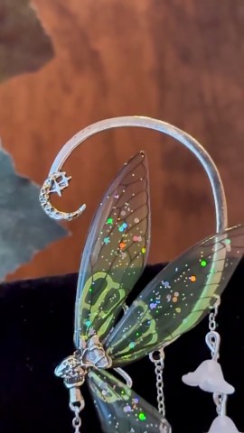 Fairy Wing Ear Cuff: Silver Elf Ear Wrap, One Left Side, Ears Wraps, Renaissance - Etsy