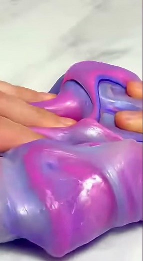 ASMR Color Shift Slime 🌈 Magical Thermochromic Transformation