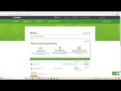 How to Pay a Person using Huntington Bill Pay