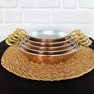 Copper Pan Set,3 Pieces,5 Pieces, Stew Pot, Copper Skillet Set, Omlette Pan, Saucepans, Copper Pot, Handmade Cookware, Without Lids - Etsy