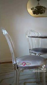 Lucite is definitely a statement style