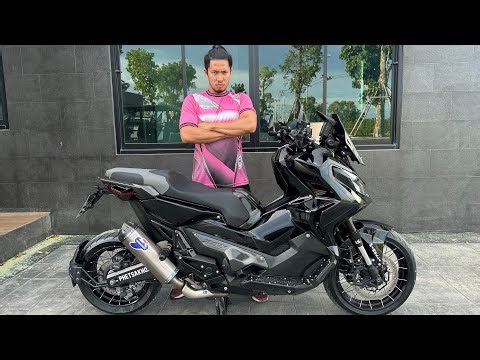 X-adv 750 สีดำ มีไนตรัสด้วย ท่อก็เป็นแสน