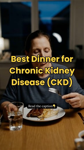 For people with Chronic Kidney Disease (CKD), dinner should be: • Light • Low in salt • Balanced in protein Common kidney-friendly dinner choices include: • Rice or chapati (controlled portion) • Cooked vegetables • Small protein portion A lighter dinner protects kidneys overnight. 📌 Save this for daily planning 📌 Share with caregivers and family Follow for more updates. #bestdinnerforckd #kidneyhealth #ckdsupport #healtheducation #fblifestyle #ckd #CKDwarrior | The Kidney Disease Solution