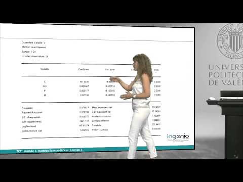 Econometric Models: Hypotheses, Tests, and Estimation Methods | | UPV