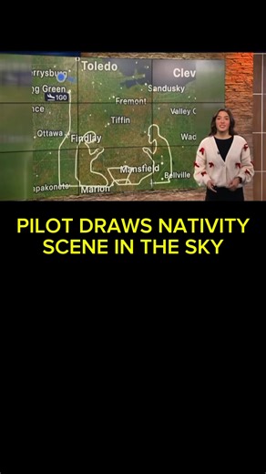 PILOT DRAWS NATIVITY SCENE IN THE SKY TO SHARE CHRISTMAS MESSAGE ✈️🎄 • A private pilot in Ohio used a carefully planned flight path to create a Nativity scene visible on flight-tracking maps, saying the goal was simply to spread Christmas cheer and reflect on the meaning of the holiday. The GPS-based design, flown by Tim Pearson near Bowling Green, quickly gained attention online, with many praising the creative and peaceful gesture during the Christmas season.¹² • SOURCES: ¹WTOL 11 ²Haystack T