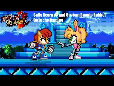 SSF2 Mods Showcase: Sally Acorn v3 and Custom Bunnie Rabbot by Lucho Gaming