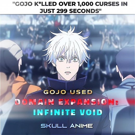 Gojo used Domain Expansion Infinite Void 💥 | Jujutsu Kaisen | LUZ ROJA (VIP Mix - Ultra Slowed)