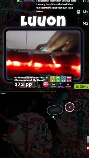 Fast aim control in osu! #osu #twitch