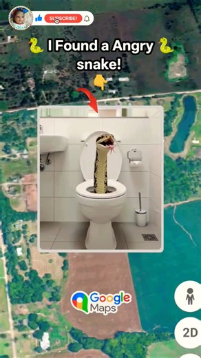 I Found a angry Snake On Google Maps #maps #earth
