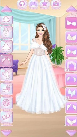 ✨ Princess Bride Dress Up Transformation 👰💖 #Shorts 💫 Dream Wedding Dress Up 👗