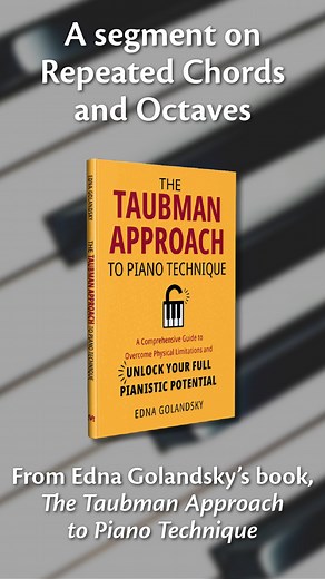 This week we continue our focus on Repeated Notes and Chords with Edna breaking down the basics of playing repeated notes. In this segment from her book, "The Taubman Approach to Piano Technique", Edna shows why correct key release and small positional changes can make all the difference. 📺 Watch the free segment now and build a solid foundation for more advanced work: https://youtu.be/nUAxgrTQA8M Want to go deeper? These weekly insights come straight from Inside Edna’s Studio at EdnaGolandsky.