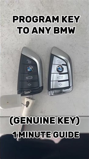 HOW TO PROGRAM A KEY TO ANY #bmw (tutorial) (Key programming) (car key)