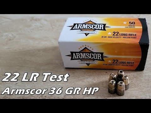Armscor .22 LR 36 Grain Hollow Point Test