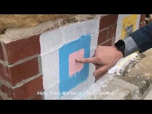 Removing Paint from Masonry with Paint-Rid and DOFF Integra