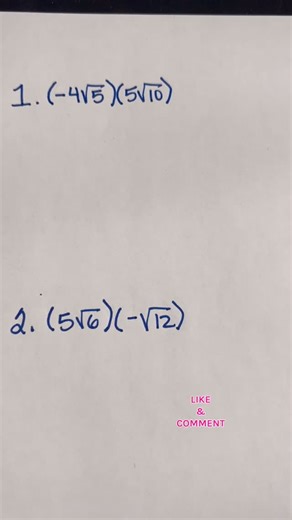 Evelyn Taylor on Instagram: "How to multiply radicals. #multiplyradicals #radicals"