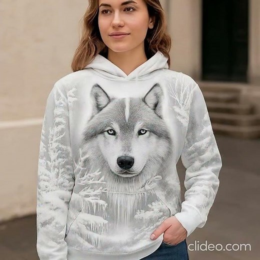 Printable Hoodie Wolf Designs - Wolf Pack Collection!