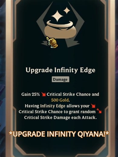 Upgrade Infinity Edge on Qiyana