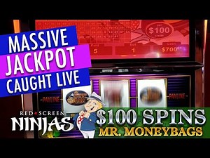 VGT SLOTS - $32,500 BIGGEST JACKPOT EVER CAUGHT LIVE $100 SPIN MR. MONEY BAGS RIVERWIND CASINO, OK