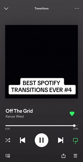 BEST SPOTIFY TRANSITIONS PART 4 #spotifytransition #spotifycrossfade #crossfadetransition #kanyewest #lilbaby