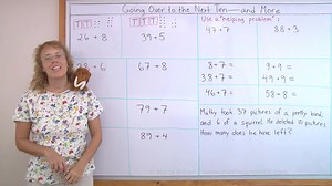 Mental addition — add a 2-digit and a 1-digit number (with regrouping)