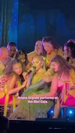 Ariana Grande Surprise Performance at the Met Gala Museum