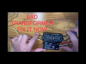 HOW TO FIX A ELECTRICT TRANSFORMER , 120V TO 12V